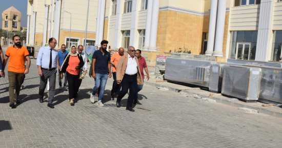 السيد قنديل يتفقد جامعة حلوان الأهلية استعدادا لبدء تنسيق الجامعات 2023 