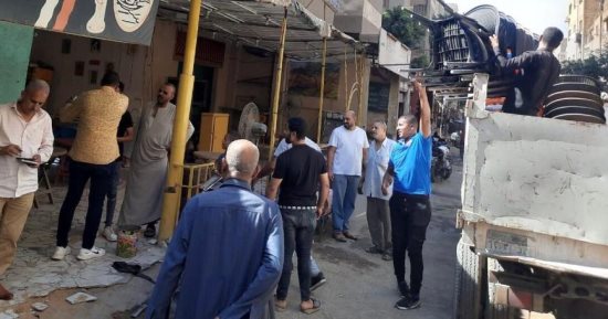 تشميع مقهى ومجمع ألعاب مخالف بحى المنيرة الغربية فى الجيزة