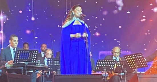 ريهام عبد الحكيم فى حفلها بالعلمين: شكرا على إقامة المهرجان فى هذا المكان الساحر