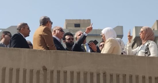 محافظ القاهرة يتابع أعمال تحسين صورة الهوية البصرية أعلى الطريق الدائرى