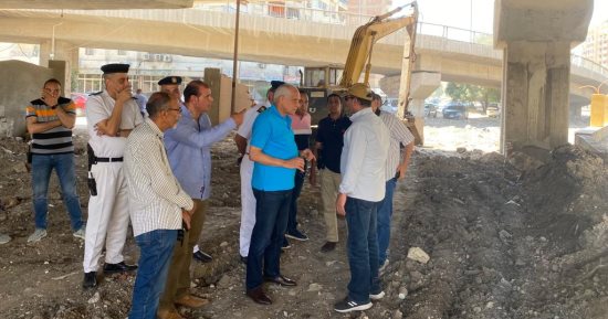 محافظ الجيزة يتفقد أعمال تطوير الطرق المؤدية لمحطة قطارات الصعيد ببشتيل
