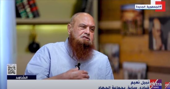 نبيل نعيم لـ إكسترا نيوز: جماعة التكفير حاولوا قتلي أثناء الصلاة وضربوني بالسيف