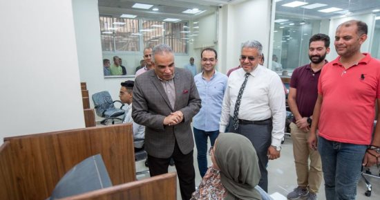 نائب رئيس جامعة طنطا يتفقد أعمال مكتب التنسيق