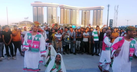 أسوان للفنون الشعبية تشارك فى فعاليات مهرجان العلمين