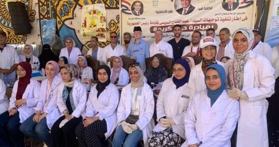 الكشف على 1416حالة خلال القافلة الطبية لجامعة طنطا بالمحلة