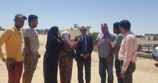 محافظ شمال سيناء يتفقد تقسيم الريسة الجديد المخصص لأهالي توسعات ميناء العريش
