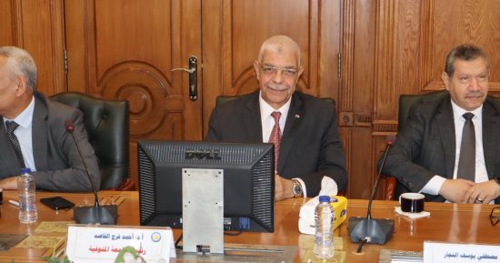 رئيس جامعة المنوفية يشارك فى الجلسة الدورية للمجلس الأعلى للدراسات العليا