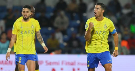 رونالدو يقود النصر لنهائى البطولة العربية بهدف ضد الشرطة العراقى.. فيديو