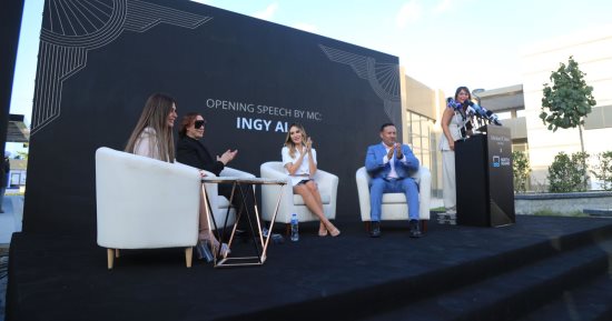 الإعلامية إنجى على تدعو إلى إقامة أسبوع العلمين للموضة