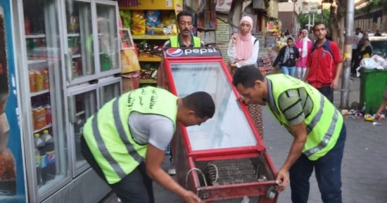 رفع 266 حالة إشغال وتحرير 8 مخالفات لخط السير خلال حملة بحى الدقى