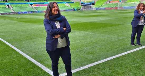 أمينة قاسم أول مديرة مباريات مصرية فى كأس العالم للسيدات