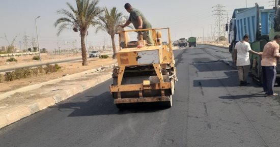 الإسكان: الانتهاء من تطوير طريق الحوفى بمدينة 6 أكتوبر