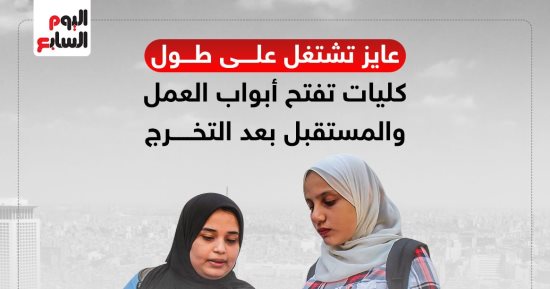 عايز تشتغل على طول.. كليات تفتح أبواب العمل والمستقبل بعد التخرج (إنفوجراف)