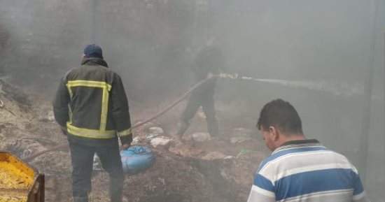 السيطرة على حريق بمخزن للأعشاب الطبية والعطرية فى الفيوم