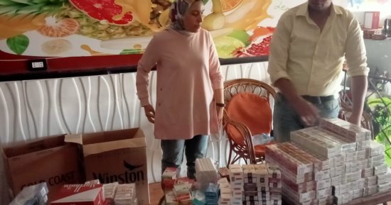 ضبط سجائر بدون فواتير دالة على الحيازة بالإسكندرية
