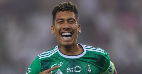 أهلى جدة يعلن غياب فيرمينو عن مباراة الخليج فى الدورى السعودى للإصابة 