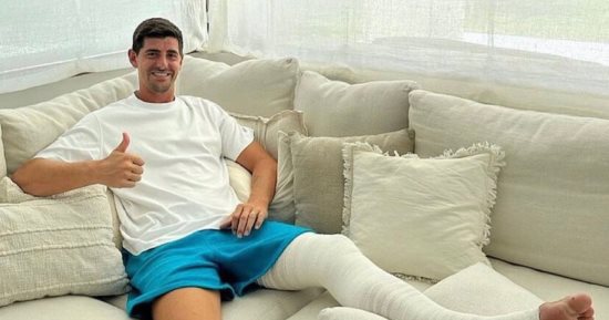 ريال مدريد يعلن عن جراحة ناجحة فى الرباط الصليبى لكورتوا