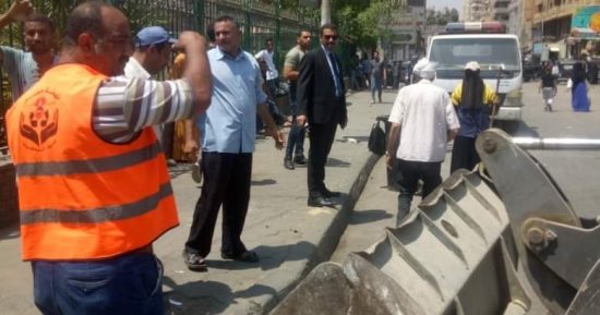 حملات مكثفة بأحياء جنوب القاهرة لرفع الإشغالات.. صور