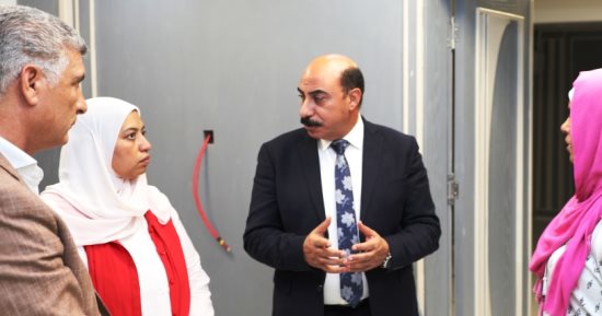  محافظ أسوان يتفقد الأعمال الجارية بمركز السيطرة بنسبة تنفيذ 80%