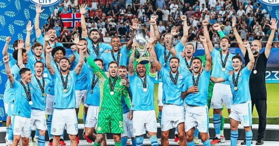 مانشستر سيتي يضيف كأس السوبر الأوروبي إلى قائمة بطولاته