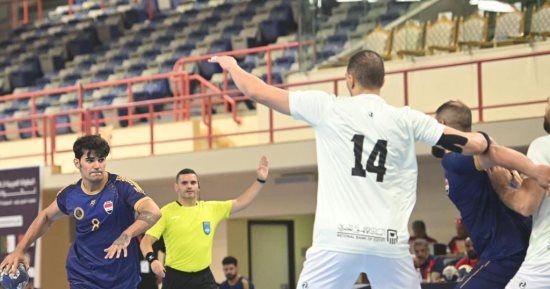 البنك الأهلى يهزم الحشد العراقى فى البطولة العربية لكرة اليد 