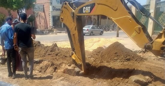 بدء تجديد البنية التحتية بشبكة المياه والصرف لجميع مباني المقر القديم لجامعة سوهاج