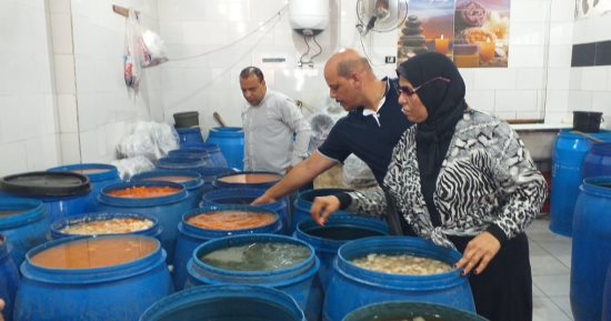 ضبط 2 طن مخللات مجهولة المصدر وكمية من الدهانات والبويات منتهية الصلاحية بالإسكندرية