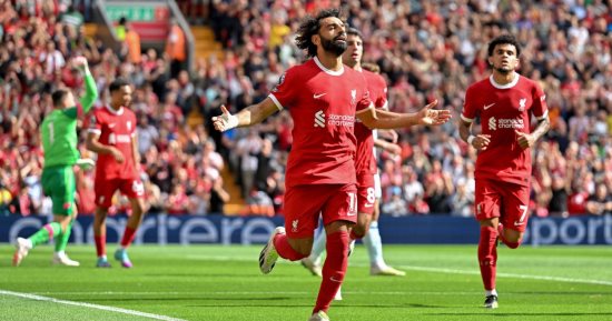 محمد صلاح يسجل فى ثلاثية ليفربول أمام بورنموث بالدوري الإنجليزي.. فيديو