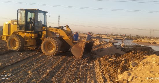 محافظ أسيوط يتابع حادث انهيار جزئى لأحد أحواض تجميع مياه محطة كهرباء غرب