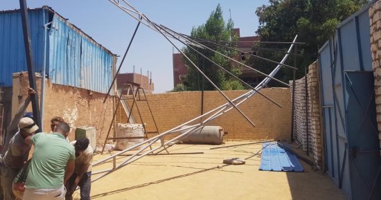 إزالة أعمال بناء مخالف ومقلب للقمامة خلال حملات بأبو النمرس