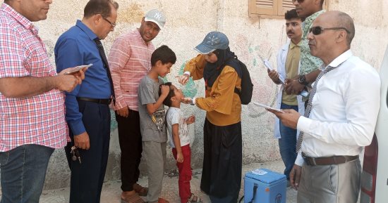 470 فريقا تشارك فى حملة التطعيم ضد شلل الأطفال بشمال سيناء