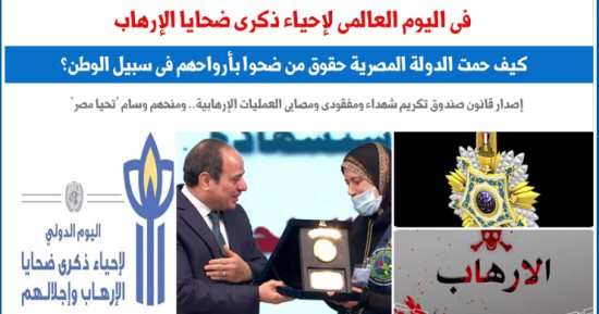 كيف حمت الدولة حقوق من ضحوا بأرواحهم فى سبيل الوطن؟.. نقلا عن برلمانى