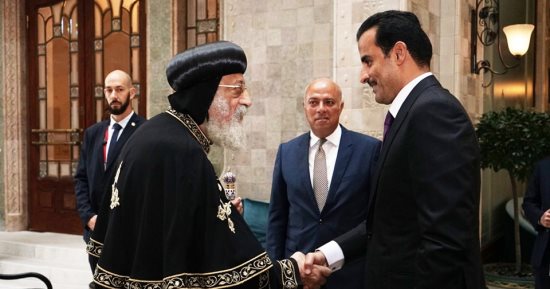 البابا تواضروس الثانى يلتقى أمير قطر في العاصمة المجرية بودابست