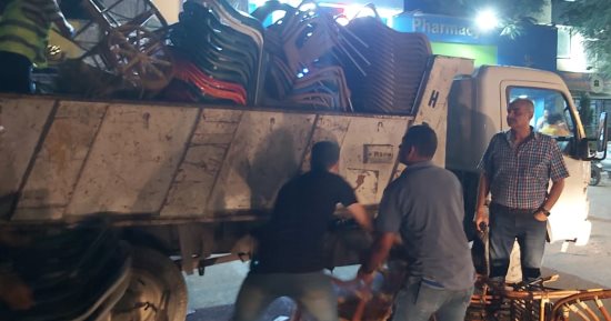 رفع 331 حالة إشغال وضبط دراجات نارية مخالفة خلال حملة بالدقى.. صور