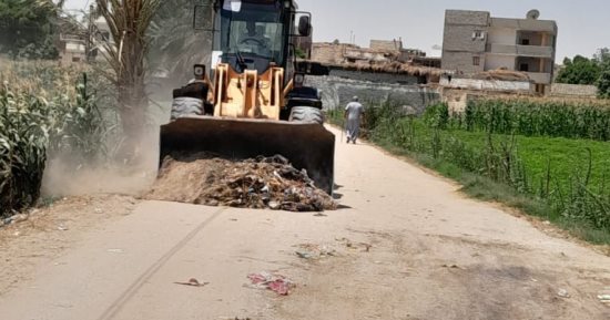 الوحدات المحلية تواصل حملات النظافة ورفع الإشغالات بمراكز ومدن المنيا