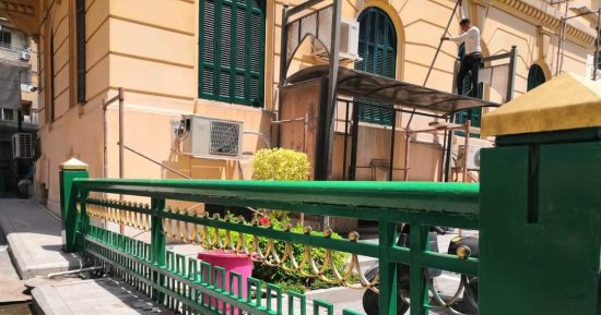تطوير أسوار ديوان عام محافظة القاهرة.. صور