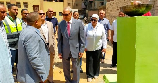 محافظ القليوبية يتفقد مشروعات فى الخصوص والخانكة بتكلفة 38 مليون جنيه