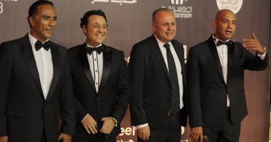 عمرو الفقى وجمال صلاح على السجادة الذهبية فى مهرجان الدراما