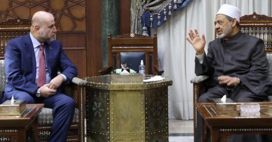 شيخ الأزهر يستقبل قاضى قضاة فلسطين ويبحثان سبل دعم الأزهر العلمى للشعب الفلسطينى