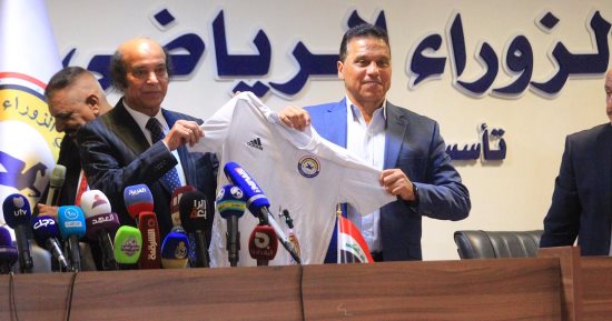 الزوراء العراقى يقدم مدربه الجديد حسام البدرى لوسائل الإعلام.. صور