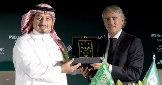 مانشينى: لم أتردد فى قبول تدريب المنتخب السعودى.. وهدفنا الفوز بكأس آسيا