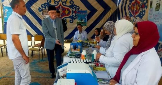 الكشف على 1201 مواطن خلال القافلة الطبية في المحلة ضمن "حياة كريمة"