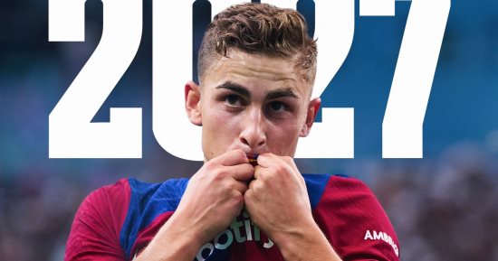 برشلونة يمدد عقد لاعبه الشاب فيرمين لوبيز حتى 2027