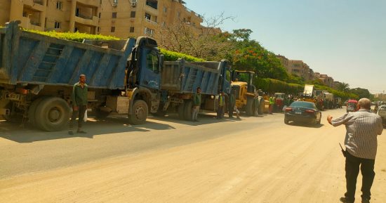 محافظة الجيزة: رفع 525 طن تراكمات ومخلفات بحدائق الأهرام