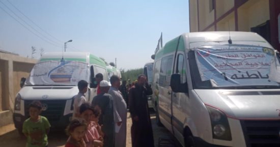 قافلة طبية مجانية بمركز شباب صبرى فى القصاصين بالإسماعيلية ضمن حياة كريمة