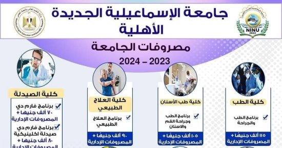 مد باب التقديم لطلاب الثانوية العامة بجامعة الإسماعيلية الأهلية