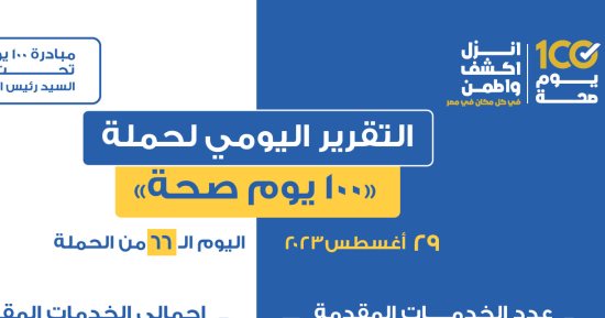 390 ألفا و545 خدمة بالمبادرات الصحية الرئاسية ضمن حملة 100 يوم صحة