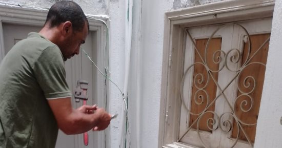 حملات ميدانية لتقنين مخالفات وصلات المياه العشوائية فى دمياط