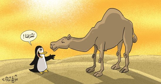 التغير المناخى فى كاريكاتير إماراتي