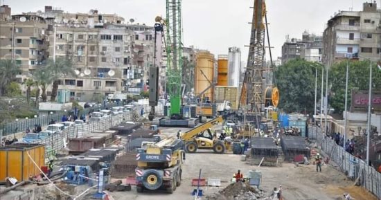 شاهد أعمال إنشاء محطة مترو المريوطية بالخط الرابع.. صور